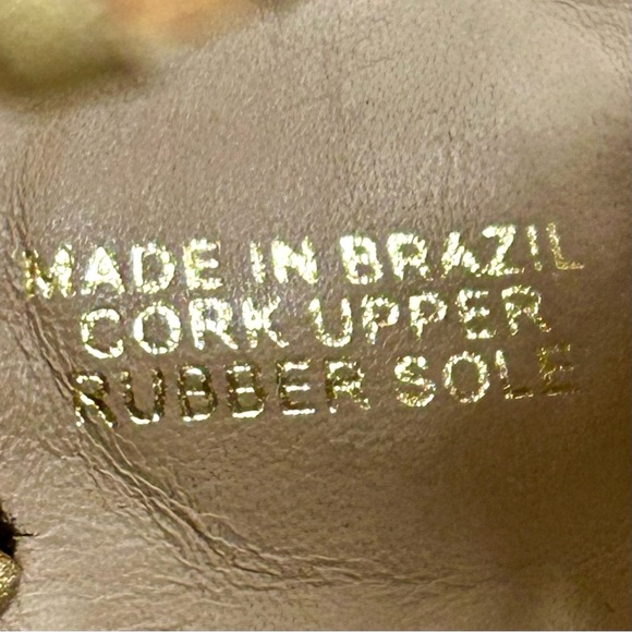 Jack Rogers Gold Cork Circle Slide Sandals | Size 6.5M - Picture 7 of 8